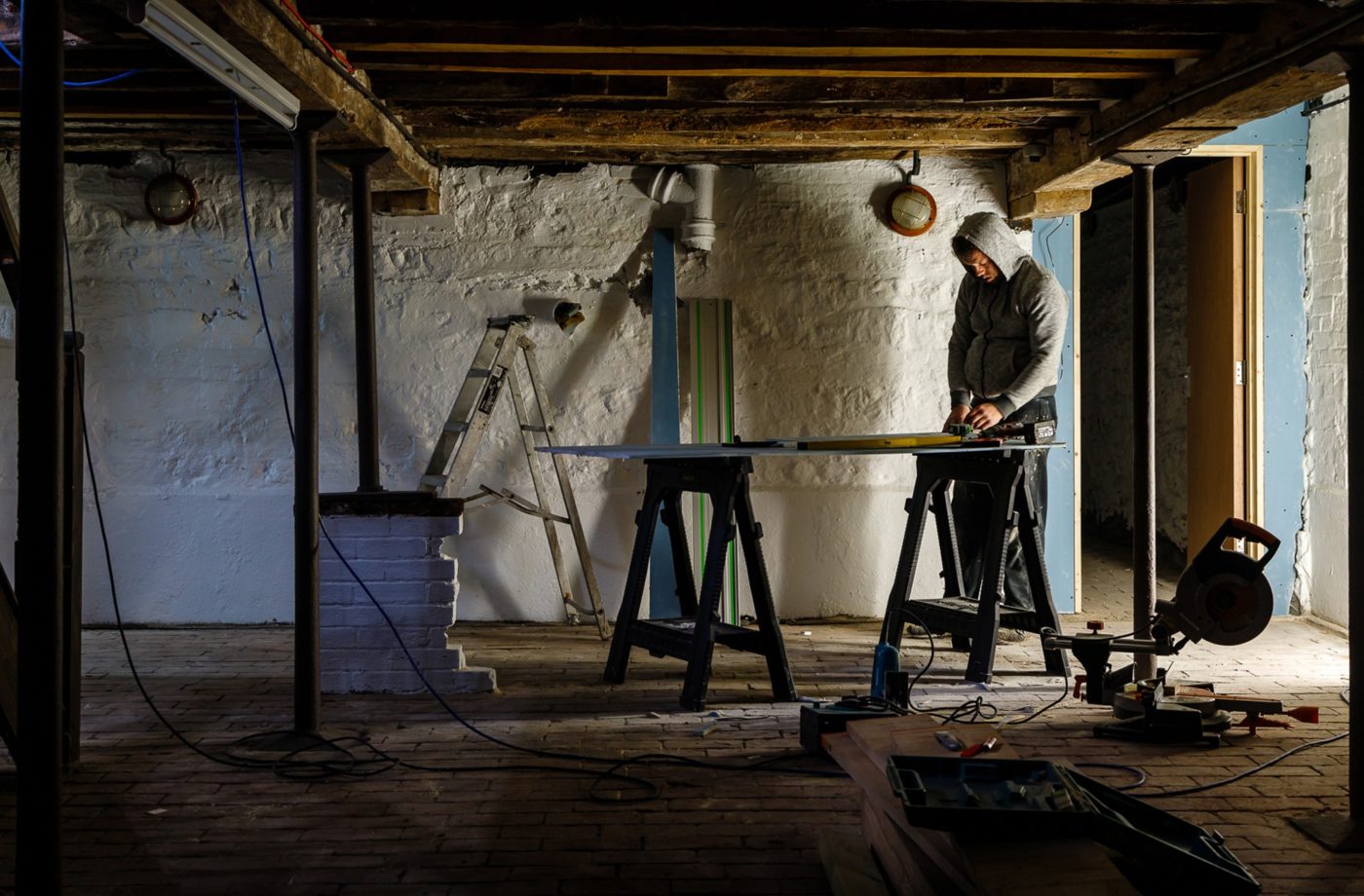 Construction worker in Lewes, East Sussex