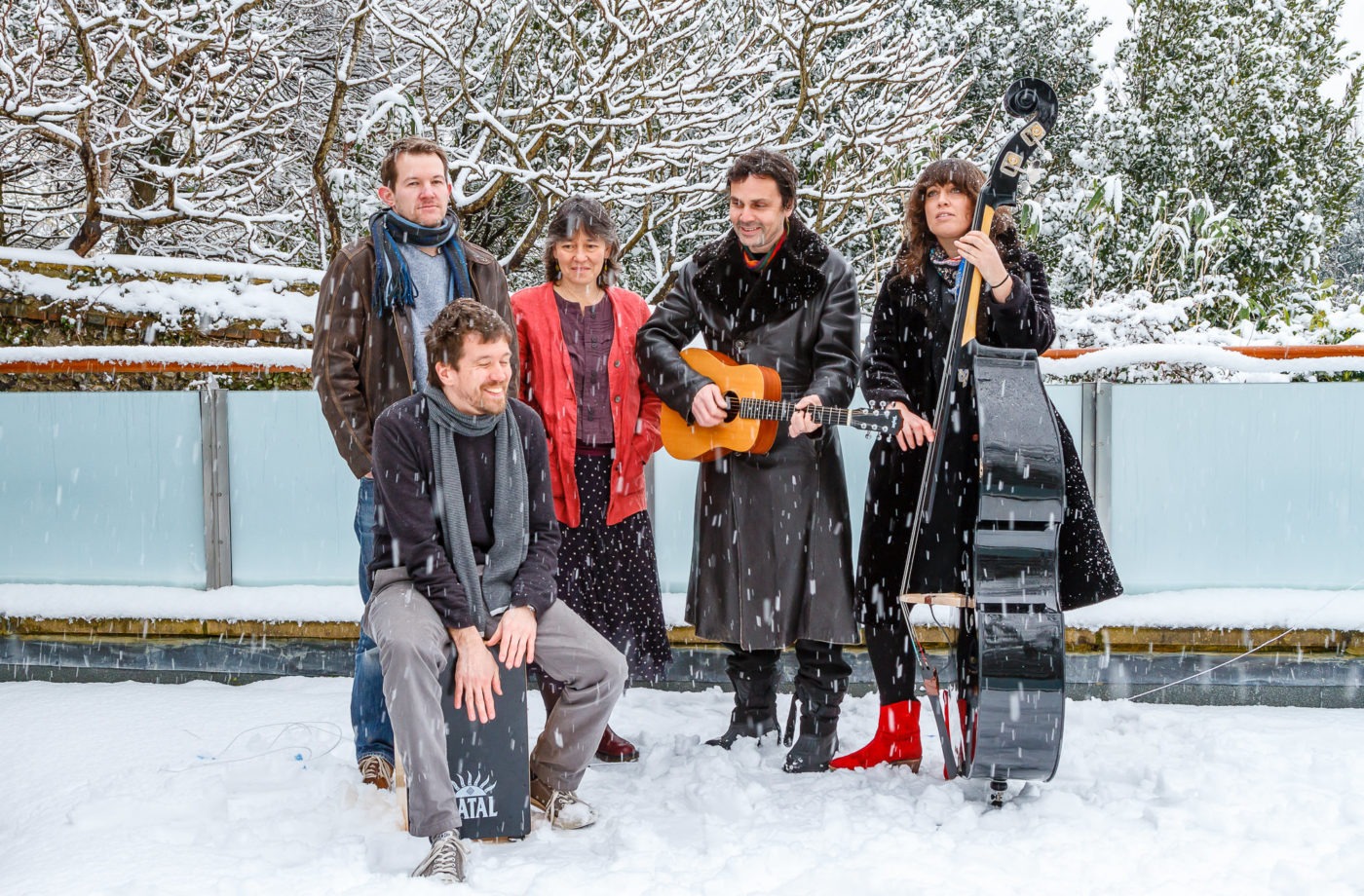 music promo shoot in the snow, Lewes