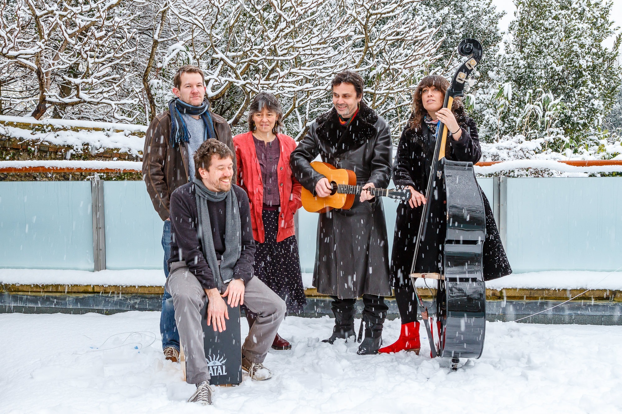 music promo shoot in the snow, Lewes